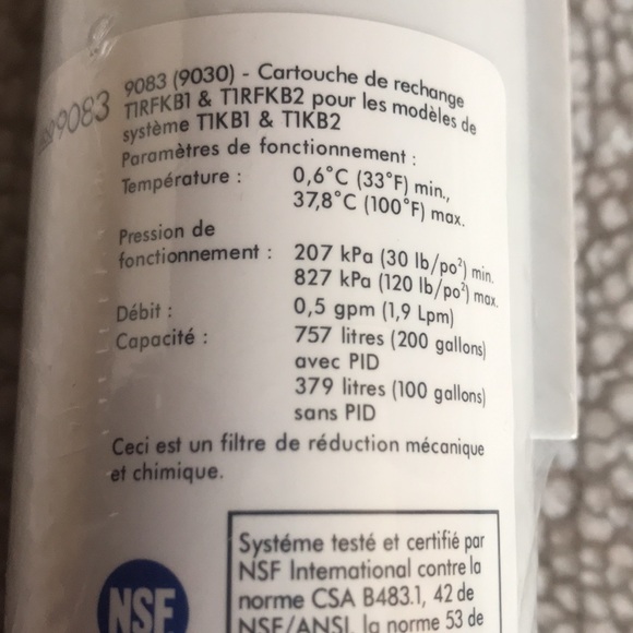 Kenmore 4609083 Water Filter 200G capacity, 6 months, WHI. - Picture 4 of 5